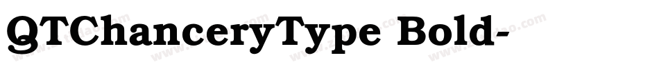 QTChanceryType Bold字体转换